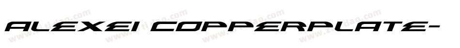 alexei copperplate字体转换